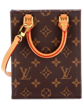 Louis Vuitton Petit Sac Plat Bag Monogram Canvas (Authentic Pre-Loved)