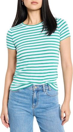 Nic+Zoe Nic+Zoe Scoop Neck Striped T-Shirt