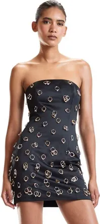 Cynthia Rowley Embellished Ring Dress in Black at Nordstrom, Size 6
