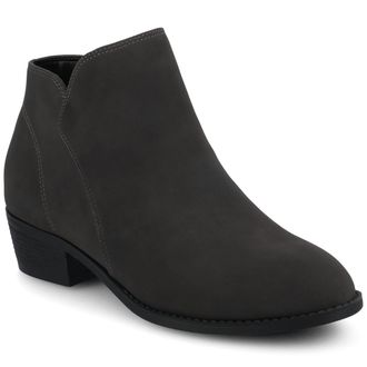 Journee Collection Womens Solarah Pull-on Ankle Bootie