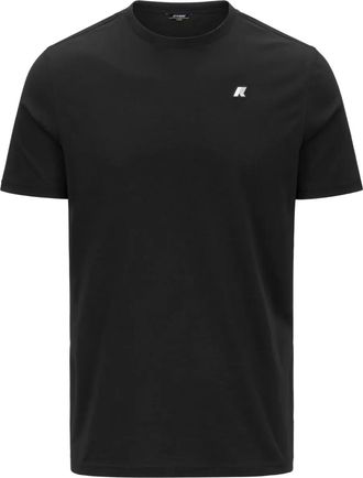 K-Way logo T-shirt - unisex - Fabric - XXXL - Black