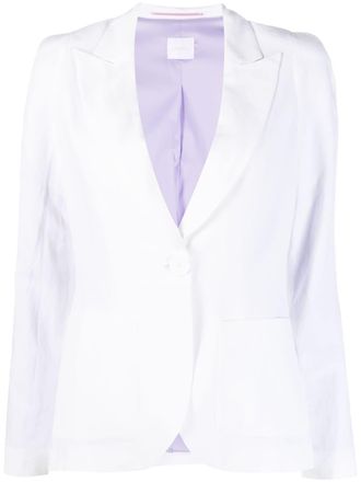 Merci Blazer met enkele rij knopen - Wit