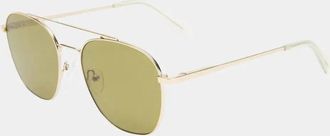 Le Specs Womens Metaphor Sunglasses In Gold