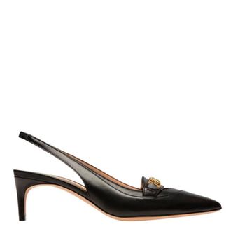 Bally Dianet 55 Leather Slingback Pumps, Brand Size 35 ( US Size 4.5 )