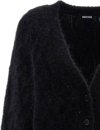 Rotate Alpaca Leather Womens Cardigan