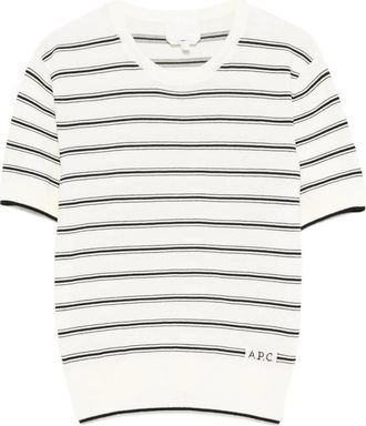 A.P.C. A. p.c. Striped-pattern T-shirt