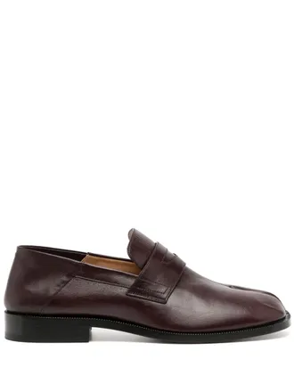 Maison Margiela Tabi loafers - men - Calf Leather/Calf Leather/Ovine Leather (top grain) - 42 - Red