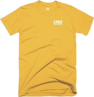 Generic 1985 Legend T Shirt Pocket 40th Birthday 40 Years Born in 1985 Funny Joke Vintage Retro Gift Tee Top (UK, Alpha, S, Regular, Regular, Yellow)