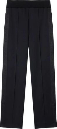 Off-white Zwarte Logo Band Trainingsbroek - Dames - Straight fit broeken - Zwart - S - Broeken