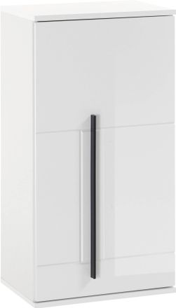 Inosign Hängeschrank »Cantara, Badschrank in Hochglanz Weiss, Hängeschrank im modernen Design« mit schwarzen Griffen, ausreichend Stauraum