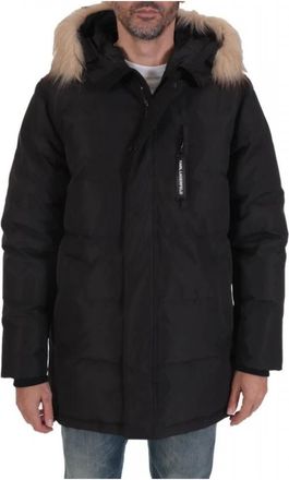 Karl Lagerfeld Logo Parka Jacket - Heren - Parka Jassen - Zwart - 4XL - Jassen