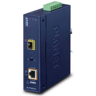 Planet Conversor De Medios 4 Potencias Poe Industrial 10/100/1000base-t Igtp-805at
