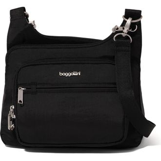 Baggallini Securtex Anti-Theft Crossover Crossbody in Black at Nordstrom