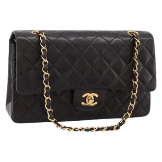 Chanel Pre-owned Vintage Schoudertas - Dames - Pre-owned - Zwart - Maat: ONE Size Leer