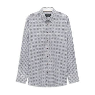 Bugatti Overhemden, Heren, Veelkleurig, M, Katoen, Katoenen overhemd met grafische print