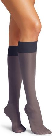 Wolford Satin Touch Knee High Socks in Admiral at Nordstrom, Size Medium