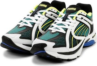 Puma SkyJet Sneaker in Vibrant Green/White/Black at Nordstrom, Size 10.5