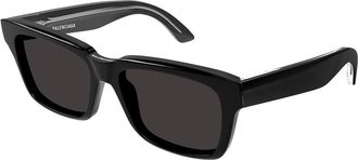 Balenciaga BB0346S Asian Fit 001 Mens Sunglasses Black Size 55