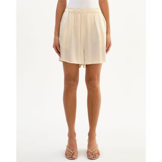 LaMarque LIZZIE | Pull-On Satin Shorts in Cream at Nordstrom, Size Xx-Small
