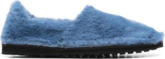 Marni Faux Fur Slip-On Loafers