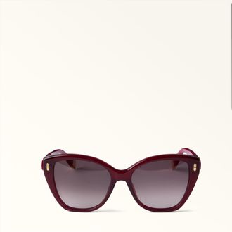 Furla Sunglasses Ciliegia D Red Acetate Woman