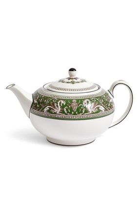 Wedgwood Florentine Bone China Teapot in Verde at Nordstrom
