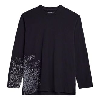adidas Y-3 GFX Long Sleeve T-Shirt Black KR2239