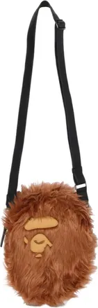 A Bathing Ape Ape Head Shoulder Bag Brown 0ZXBGM002901RBWX