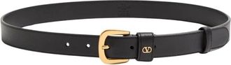 Valentino Cintur&oacute;n con firma VLogo - Accessories - Mujer - Negro - 85 CM