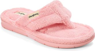 Dearfoams Wrenley Terry Thong Flip Flop Slipper in Coral Cream at Nordstrom, Size X-Large