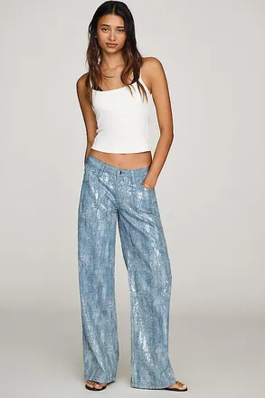 AG - Adriano Goldschmied AG Adria Mid-Rise Wide-Leg Jeans