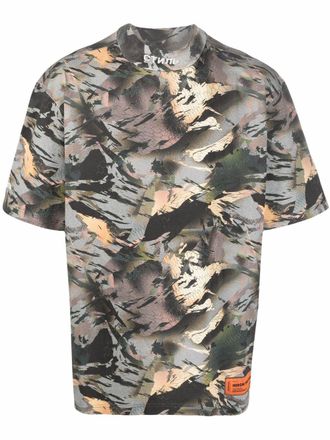 Heron Preston T-shirt con stampa camouflage - Verde