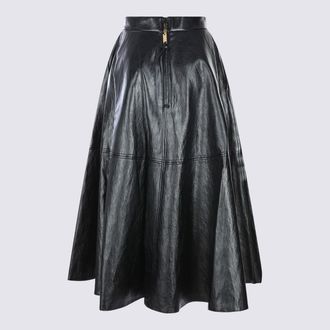 Elisabetta Franchi Black Viscose Skirt