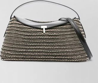 Toteme t lock leather shoulder bag top handle