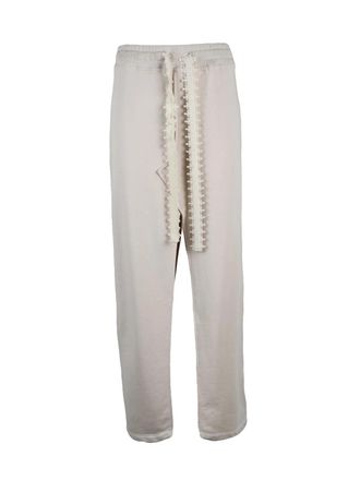 Dondup Beige Cotton Polyester Women Crop Pants