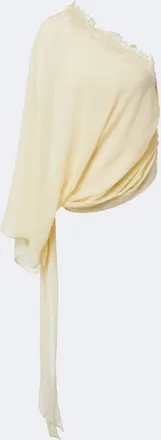 De La Vali Elia one-shoulder georgette top