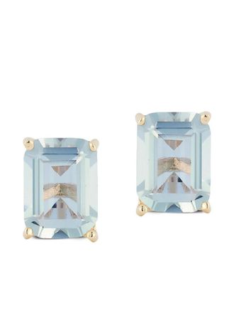 Mateo Bijoux Orecchini a bottone in oro giallo 14 carati con topazio