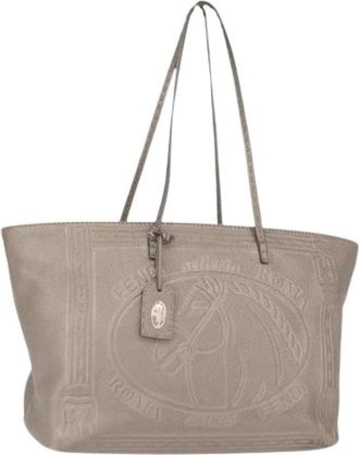 Fendi Pre-owned Vintage Tote Bag - Dames - Vintage Shopper - Grijs - ONE Size - Leer - Vintage