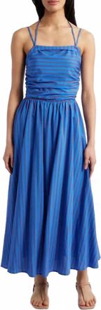 FRNCH Laelia Maxi Halter Dress In Bleu Electrique