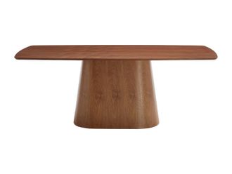 VENTE-UNIQUE.COM Mesa de comedor madera color natural oscuro