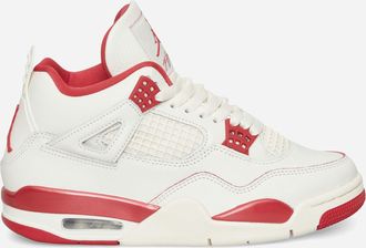 Nike Jordan Women s Air Jordan 4 Sneakers Pale Ivory / Tough Red