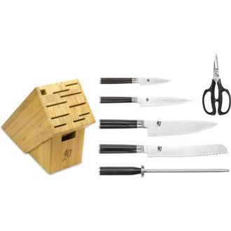 Shun Classic Cutlery Knife Block Set, 7 piece in Light at Nordstrom