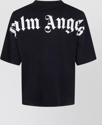 Palm Angels cotton logo print t shirt