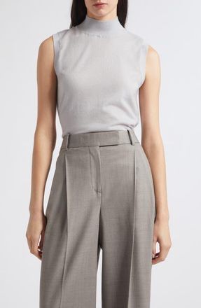 Reiss Evelyn Funnel Neck Merino Wool Top in Grey at Nordstrom, Size X-Small