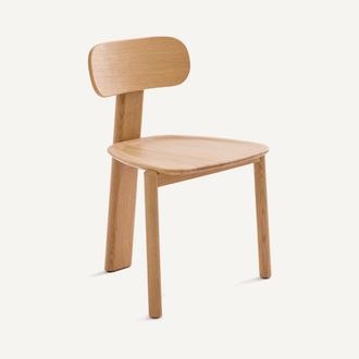 AM.PM 3-poot stoel, massief eiken, MARAIS, ontwerp Emmanuel Gallina