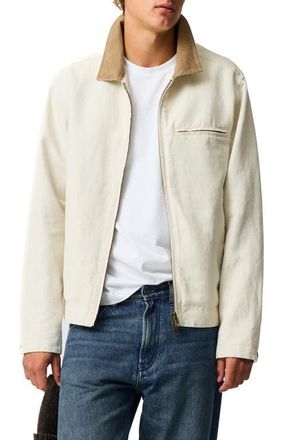 Rodd & Gunn Austin East Harrington Jacket in Cream at Nordstrom, Size Xxx-Large