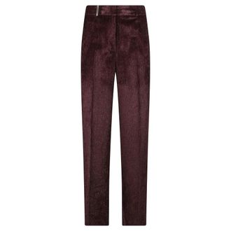 PESERICO Corduroy Palazzo Broek - Dames - Broeken - Rood - Maat: M Corduroy