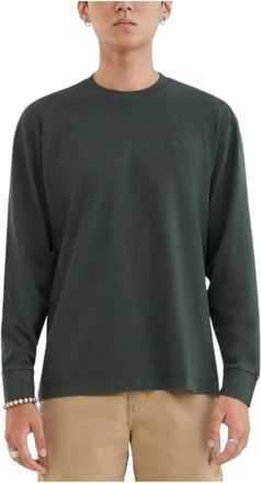 Levi's Long Sleeve Tops - Heren - Longsleeves - Groen - L - Katoen - Tops