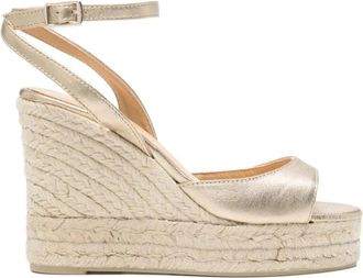 Castaner Brook Espadrille Wedge Sandalen - Dames - Sleehakken - Geel - 41 EU - Jute - Schoenen