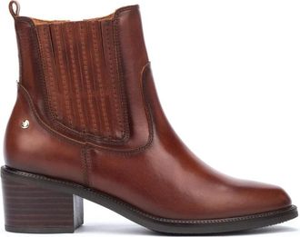 Pikolinos Bruine Dames Enkellaars - Comfortabel - Dames - Laarzen met Hak - Bruin - 37 EU - Schoenen